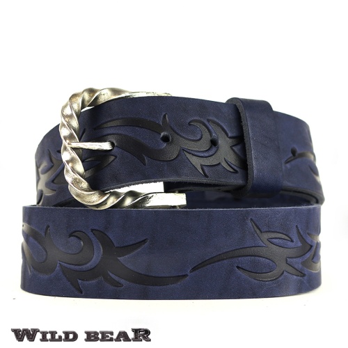 Ремень WILD BEAR RM-054m Dark-blue